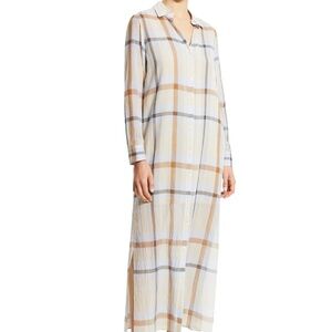 Theory Juno Plaid Shirt Dress